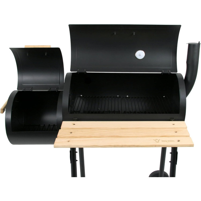 Мангал для барбекю, вугільний з топкою, комбінований, мангал для барбекю на візку, мангал з коптильнею, мангал для барбекю з копти