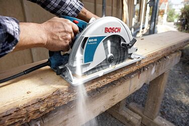 Циркулярна пила Bosch Professional GKS 85 (у комплекті з пиляльним диском для деревини , адаптером для видалення пилу, шестигранни