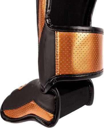 Щитки для гомілок Venum Elite Evo M Чорні/Бронзові