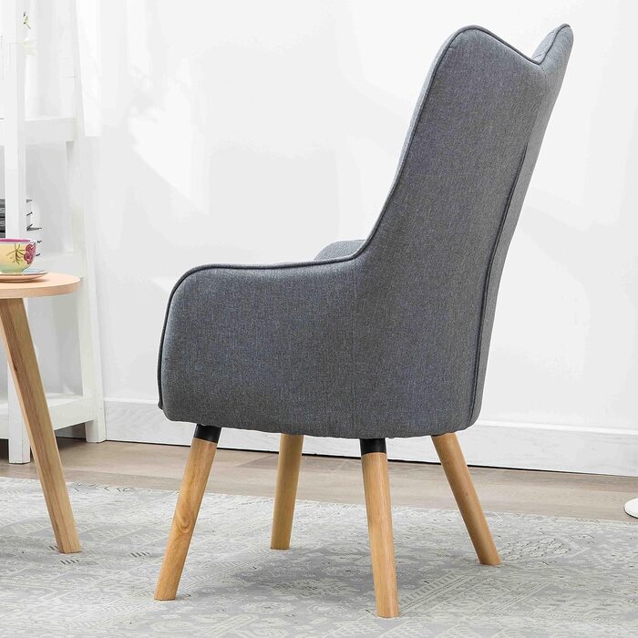 Крісло ESTEXO під телевізор, крісло для відпочинку, реклайнер, м&39яке крісло, крісло для читання, тканинна подушка, сірий