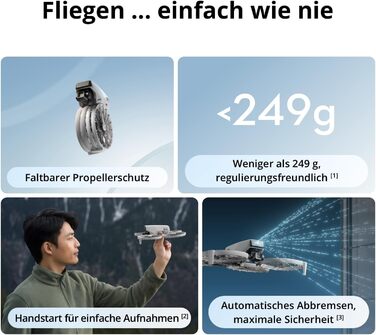 Дрон з камерою 4k для дорослих, міні дрон з камерою, &lt 249 г, функція дрон слідкуй за мною, передача відео на 13 км, ручний стар