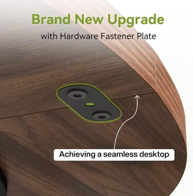 Круглий обідній стіл LITTLE TREE для 4-6 осіб, обідній стіл 120 см з дерев&39яною основою, коричневий обідній стіл, круглий кухонний стіл для їдальні, кухні, вітальні (лише стіл)