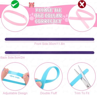 Комплект нашийник та повідця для собак JieyueJewelry (36 шт.), з швидкознімною застібкою, регульований, з дизайном Відбитки лап, м'який нейлоновий нашийник для цуценят та маленьких собак