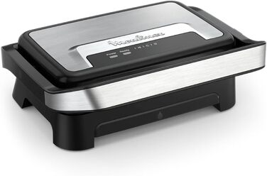 Гриль-паніні Moulinex Home Compact (GI270D10) з антипригарним покриттям, компактний та легкий у догляді