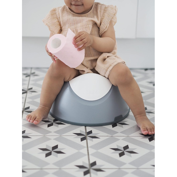Дитячий горщик - Ергономічний горщик для дітей - Не ковзає - Гігієнічний - Легко миється - Туалетна вставка з ручками - Зроблено у