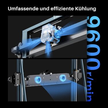 Принтер, 500 мм/с, високошвидкісний FDM 3D-принтер із високотемпературним соплом, автоматичним вирівнюванням і екструдером із прям