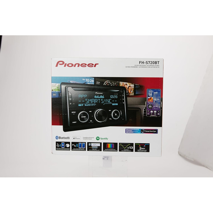 Автомобільна радіостанція Pioneer FH-S720DAB FH-S720BT CD 2DIN CD з Bluetooth гучний зв'язок, передній AUX і USB порт