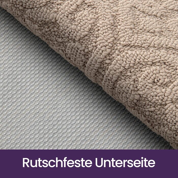 Килимок для вловлювання бруду DEXI 60 x 90 см, нековзний килимок для прихожих, килимок, що миється, абсорбуючий килимок для входу, передніх дверей, патіо, коридору, бежевий 60 x 90 см бежевий