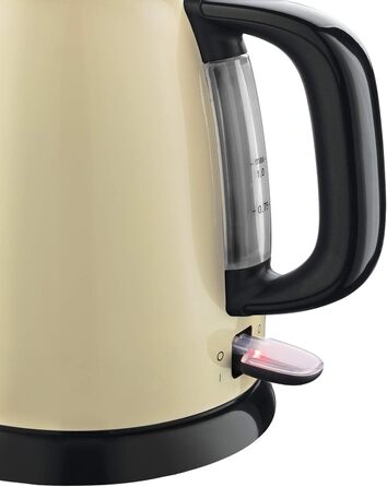 Чайник електричний Russell Hobbs 1.0 л Кольорикремовий з нержавіючої сталі (2400 Вт, функція швидкого закипання, знімний фільтр ві