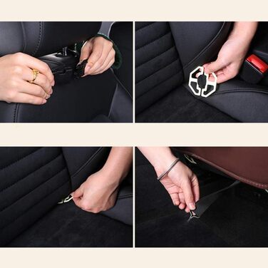 Міцний автомобільний захист спинки автомобіля KUANDARMX для дітей на задньому сидінні, планшет-органайзер для дітей та немовлят, с