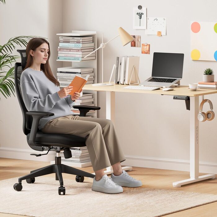 Ігрове крісло, Ергономічне офісне крісло, Робоче крісло, Крісло керівника, Обертове крісло, Регульоване робоче крісло для домашнього офісу, Геймери до 150 кг, Комп&39ютерне крісло, Офісне крісло - MOYO Black