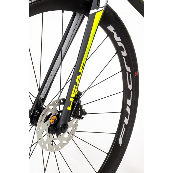 Велосипед Head Unisex I-Speed Team для дорослих, матовий чорний/жовтий, 54