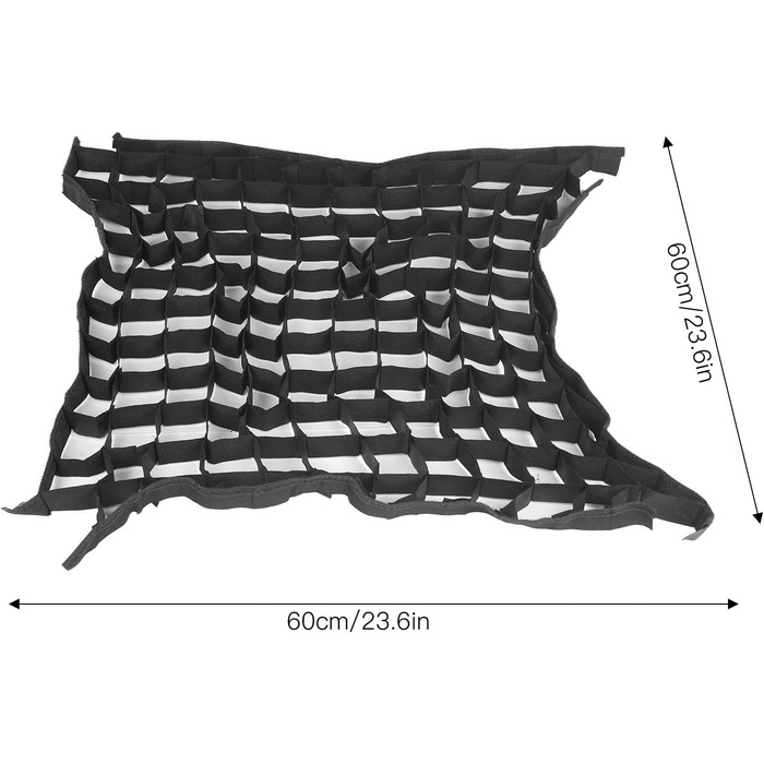 Стільникова сітка Softbox 60x60см, портативна 60x60 см 4-стороння м'яка світлова коробка Softbox Стільникова сітка, для аксесуарів для фотозйомки Студія