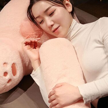 Подушка для читання SSWH для ліжка, гарна подушка для спини 2-в-1 з валиком для шиї та підлокітниками, м&39яка опорна подушка, подушка для читання для дорослих та дітей, велика подушка для спини (розмір 7055 см, колір жовтий) 7055 см жовтий