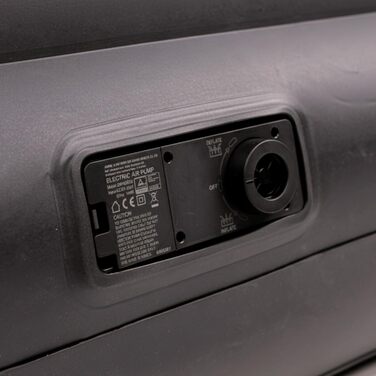 Самонадувальний надувний матрац/ліжко AVENLI для 2 осіб, 203x157x47 см, надувне гостьове ліжко з вбудованим насосом, надзвичайно висока спальна поверхня, флокована поверхня для кемпінгу та дому