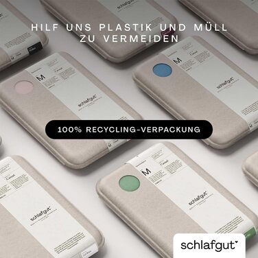 Простирадло на ремінці schlafgut, 100 органічна бавовна, виготовлено в зеленому кольорі від OEKO-TEX (висота матраца від 140x200 см до 160x200 см, до 25 см, колір Sand Mid)