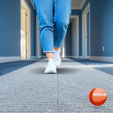Килимова доріжка з високим ворсом RESILIA пластиковий вініловий захисний килим та килимок, водонепроникний, прозорий, 68 см завширшки x 180 см завдовжки, зроблено в США, 69 x 183 см (доріжка), безбарвна