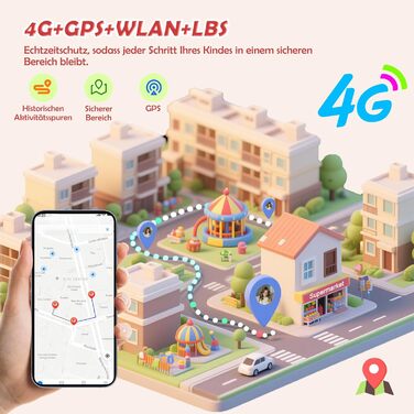 Дитячий смарт-годинник зі слотом для SIM-картки, LBSWiFiGPS-трекер, підтримка 4G, ліхтарик, екстрений виклик SOS, телефонний дзвінок, голосовий чат, шкільний режим, IP67, рожевий дитячий годинник для дівчаток