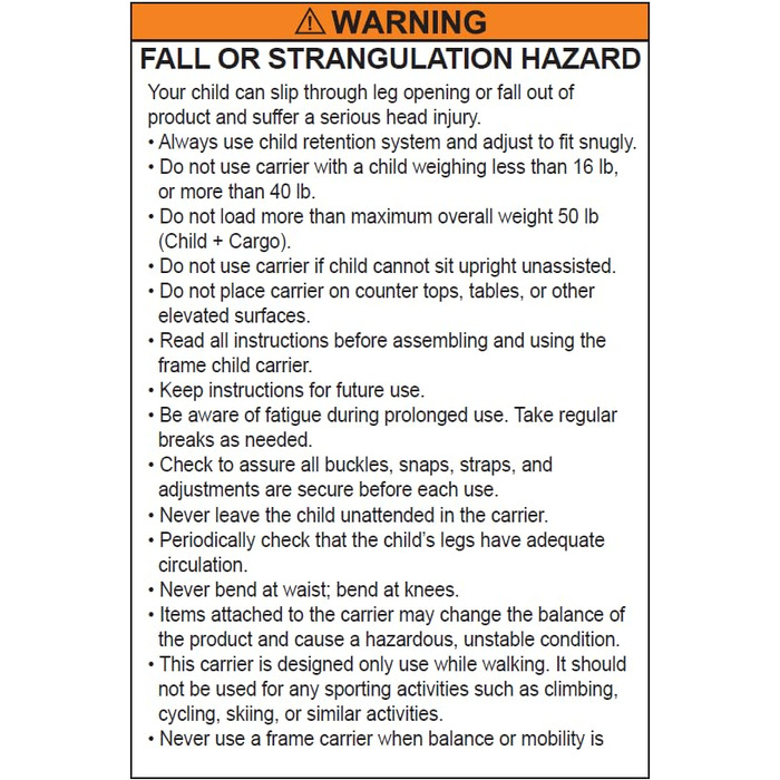 Переноска для походів OE для дітей/маленьких дітей зі знімним рюкзаком