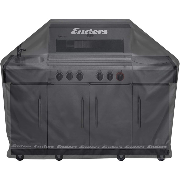 Преміальний захисний чохол Enders для грилів UNIQ PRO, MONROE PRO 34, KANSAS II PRO 34 та BOSTON 4 K, водонепроникний поліестер (600D) з UV-захистом, 130 x 55 x 115 см, 5696 Single