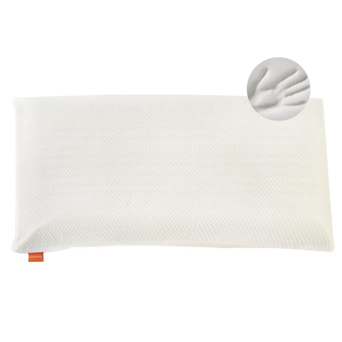 Ортопедична подушка для шиї Sleepling, надзвичайно жорстка тверда віско-подушка 40 x 80 см, в&39язкоеластична подушка, піна з ефектом пам&39яті, можна прати, сертифікована Oeko-Tex, зроблена в ЄС, біла, НАДЗВИЧАЙНО ТВЕРДА 40 x 80 см