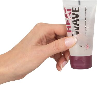 Еротичний гель Just Play Heat Wave - інтенсивний масажний гель для жінок та чоловіків, з зігріваючим ефектом, на водній основі, без олії та жиру, веганський, лубрикант Heat Wave 50 мл