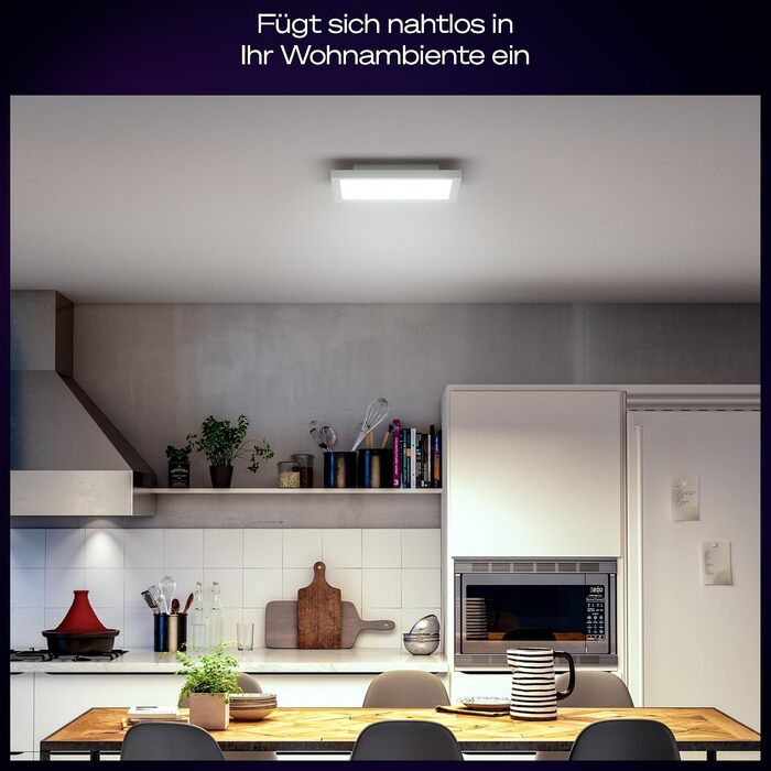 Світлодіодна панель Philips Hue Aurelle, 30 x 30 см, білий колір, нове покоління