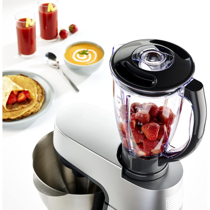 Кухонний комбайн Moulinex, 1100 Вт, набір для випічки, блендер, овочерізка з аксесуарами для Македонії, м'ясорубка, міні-подрібнюв