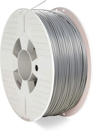 Друк Verbatim ABS filament, 1,75 мм, 1 кг, високоефективний акрилонітрилбутадієнстирол для екструзії матеріалів, для 3D-принтерів і 3D-ручок, нитка 3D-принтера з ABS, сірий алюміній, 3D-