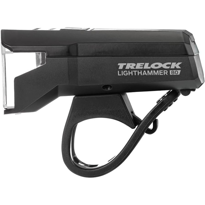 Комплект велосипедних ліхтарів TRELOCK LS 480 LIGHTHAMMER 80 LUX задній ліхтар LS740 з функцією стоп-сигналу Функція заряджання через USB Видимість 100 м Світлодіодний індикатор заряду батареї Схвалено StVZO