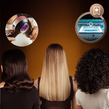Фен-стайлер Cecotec DryGlam Waves 6in1 Sensor, 1400 Вт, чорний