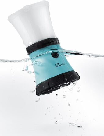 Ліхтар для кемпінгу LiteXpress CAMP 51, плавучий та водонепроникний до 1 м, IPX7, 1 високопродуктивний світлодіод Nichia, до 200 люмен ANSI FL1, пластиковий корпус, синій, LXL91100BB