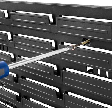 Настінний стелаж для майстерні KADAX, система зберігання 58x78 см, виготовлена з міцного пластику, стійкий до ультрафіолету, розширювані стінові панелі, стелаж для гаража (чорний, 50 шт. v2) 50 шт. v2 Чорний