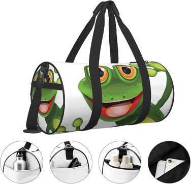 Дорожня сумка Зелений Жабеня, спортивна сумка для чоловіків та жінок, сумка-мішок для подорожей