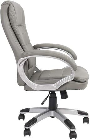 Офісне крісло Mucola з підлокітниками, ергономічне крісло керівника, ігрове крісло зі спинкою та вбудованим підголівником Вантажопідйомність 120 кг, регульована висота Робоче крісло, офісне крісло, комп&39ютерне крісло, обертове крісло