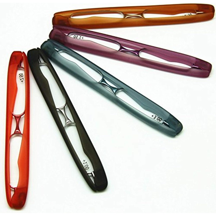 Складні окуляри для читання EnzoDate з 3 упаковок, міні-кишеньковий зчитувач Presbyopen окуляри від 1,0 до 3,5