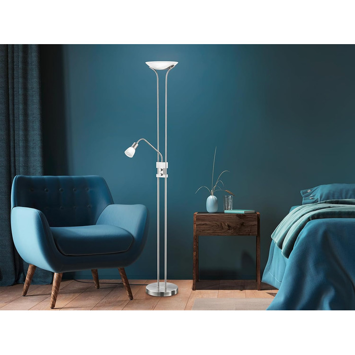 Світильник-прожектор Trio LED Santo II 421910207, матовий нікель, біле алебастрове скло, 5 шт. 4.5 Вт
