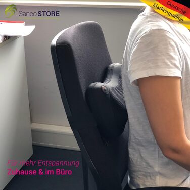 Масажна подушка для масажу шиї, плечей, спини з функцією тепла Shiatsu Heat Pad Massager німецького бренду Quality