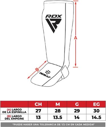 Щитки для гомілок RDX IMMAF для кікбоксингу, боксу, бойових мистецтв, ММА, захист підйому стопи, м&39які щитки для гомілок для спарингу, захист ніг для чоловіків та жінок, спорядження для кікбоксингу, червоні, розмір L