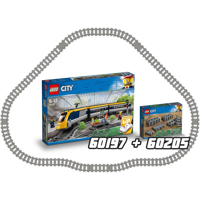 Конструктор LEGO City Rails 60205, 20 деталей, розширення залізниці