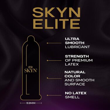 Презервативи SKYN LifeStyles Elite, презервативи з синтетичного поліізопрену, без латексу, 36 шт. (упаковка може відрізнятися)