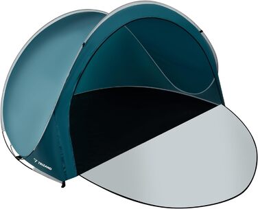 Пляжний навіс TRIZAND, що висувається, 200 120 110 см Складаний ширмовий екран, захищений від ультрафіолету та вітру із замком надлегкий 1,35 кг кілочки та сумка для перенесення в комплекті 21267