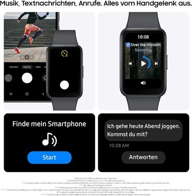 Розумний годинник Samsung Galaxy Fit3, фітнес-годинник як фітнес-трекер та трекер активності, сірий, з 36-місячною гарантією виробника ексклюзивно на Storeo