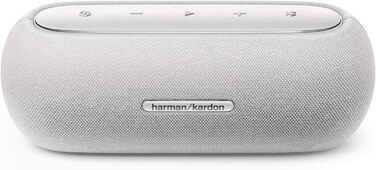 Колонка Harman Kardon Luna сірого кольору - Портативна, водонепроникна Bluetooth-колонка - До 12 годин роботи від акумулятора сіро