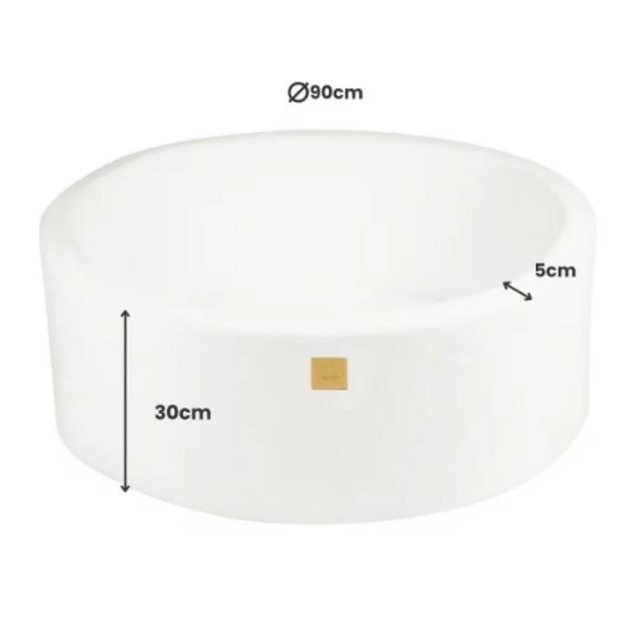 Сухий басейн MeowBaby з кульками, білий