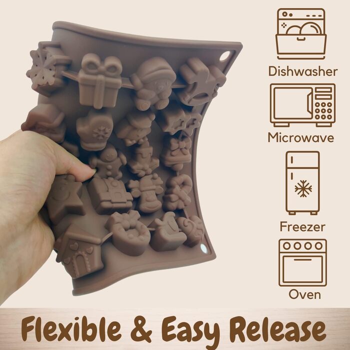 Різдвяна силіконова форма для випічки PTaizjjz