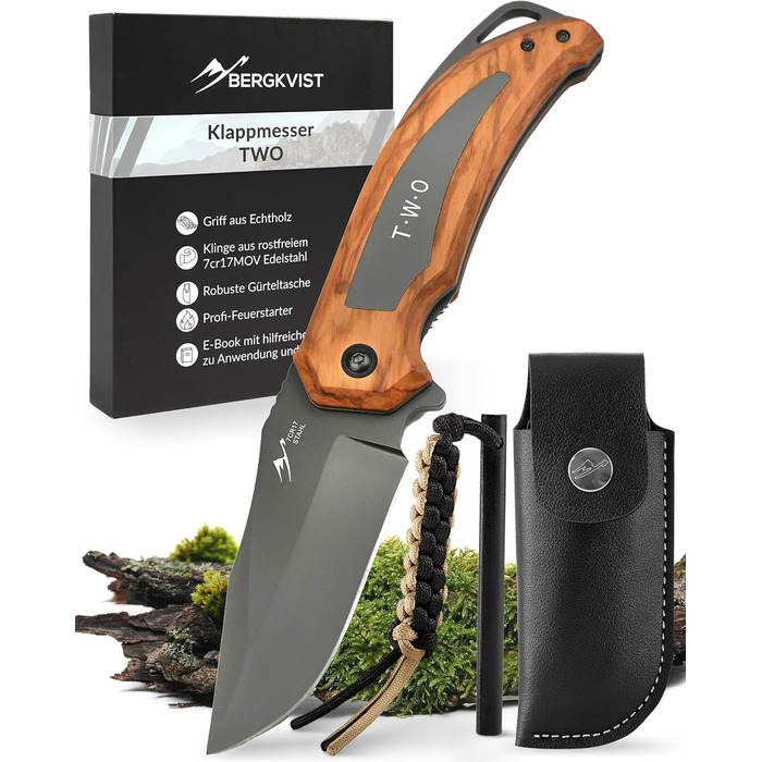 Гострий одноручний кишеньковий ніж для активного відпочинку та виживання з вогнетривкої сталі та поясним чохлом