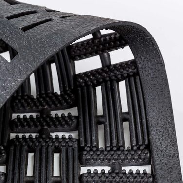 Гумовий килимок для вулиці Astra, 25x60 см, 2 шт. - Динамічний гумовий килимок для вулиці, нековзний та міцний - Килимок для вулиці - Висота 6 мм, 25 x 60 см - 2 шт., рифлений