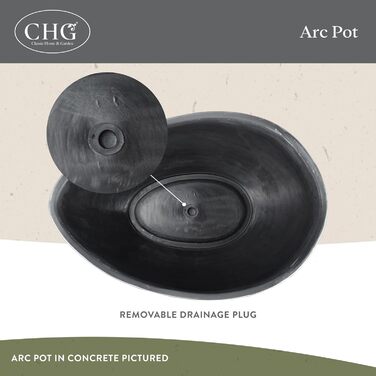 Класичний лоток для рослин Arc Unique Home and Garden з дренажною пробкою, стійкий до ультрафіолету, неглибокий кашпо, сучасний горщик для трав (30,5 см, глина Georgia Clay)