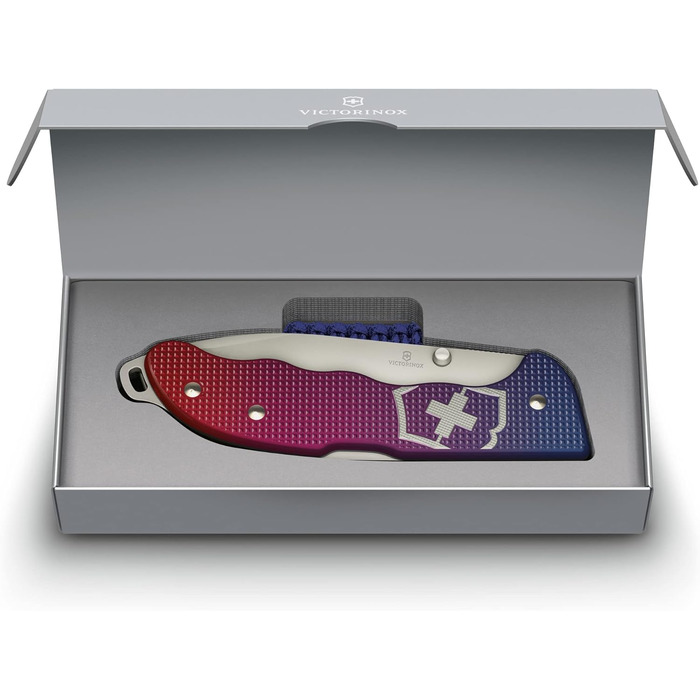 Швейцарський кишеньковий ніж Victorinox Hunter Evoke Alox, складаний ніж для активного відпочинку, 5 функцій, в т.ч. лезо 10 см і